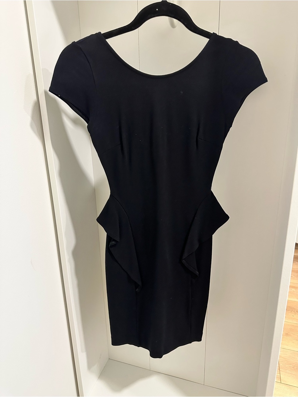 Zara Black Ruffle Mini Dress Size Small